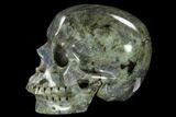Realistic, Polished Labradorite Skull #116335-3